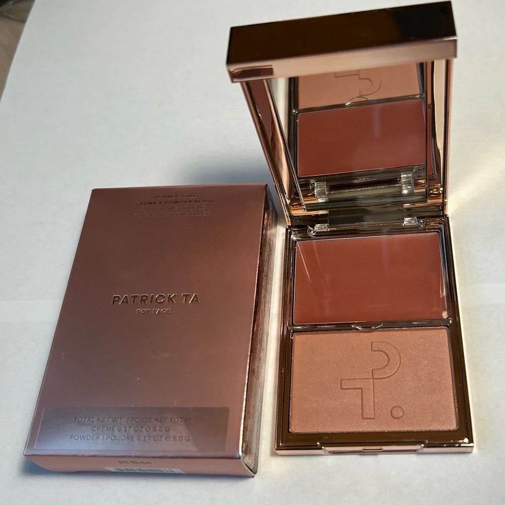 NWT🌷Patrick Ta Major Headlines Creme & Powder Blush Duo in “She’s Blushing”